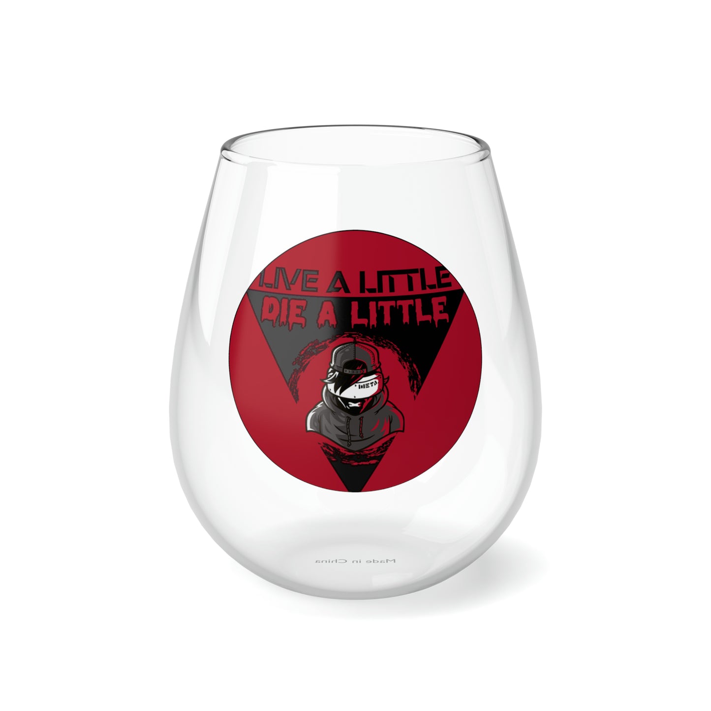 Logo Stemless Wine Glass, 11.75oz