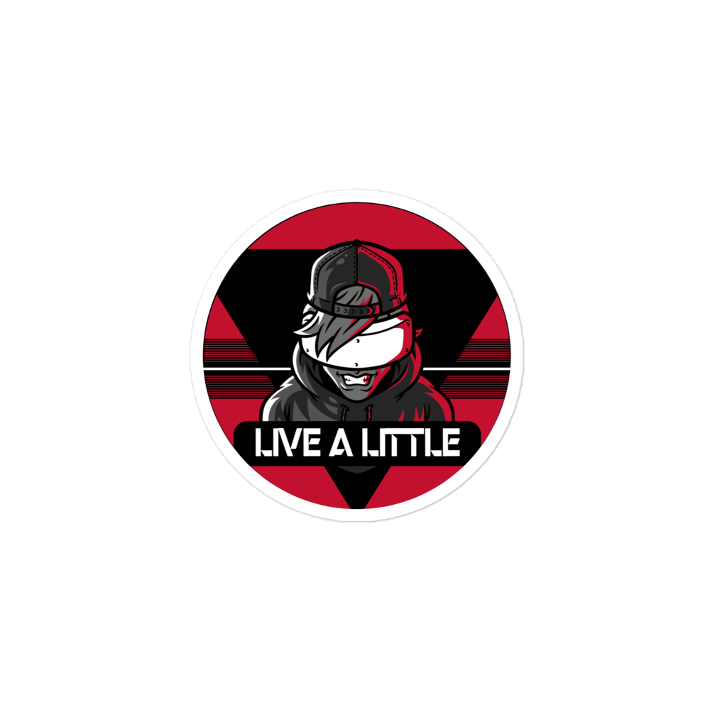 Livealittle logo stickers