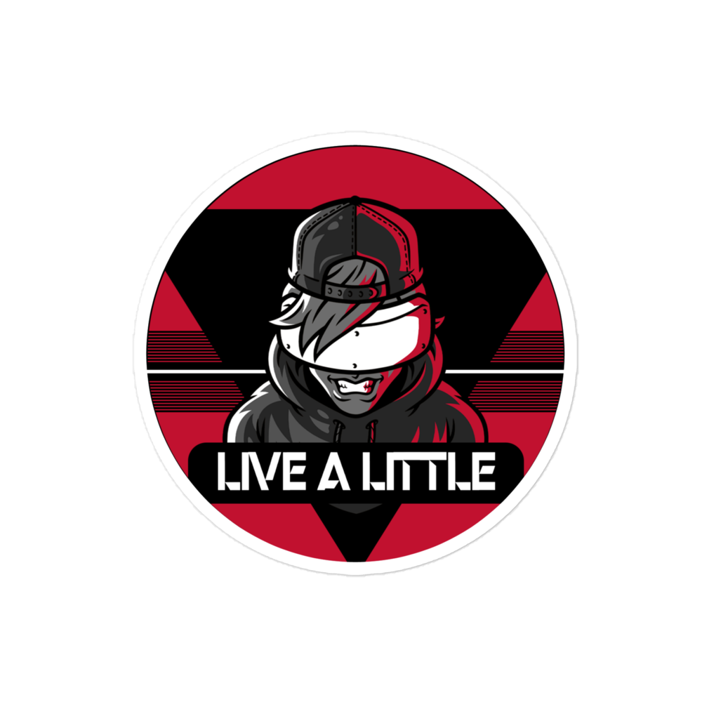 Livealittle logo stickers