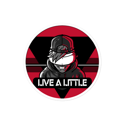 Livealittle logo stickers