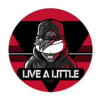 Livealittle logo stickers