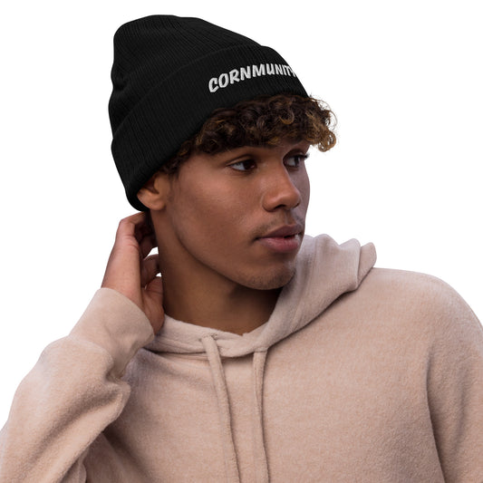 Cornmunity Ribbed Knit Beanie