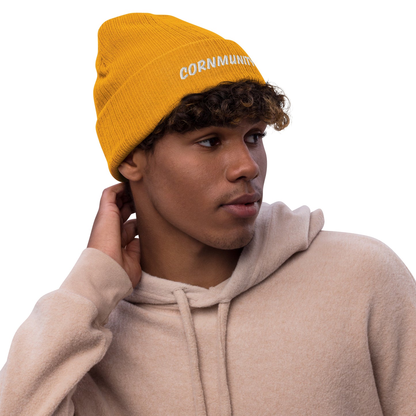 Cornmunity Ribbed Knit Beanie