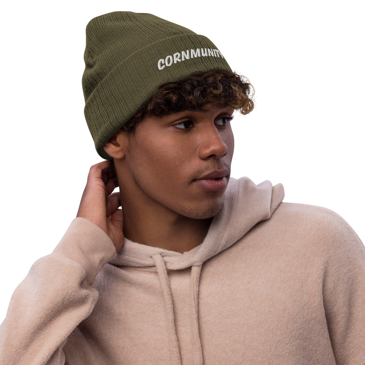 Cornmunity Ribbed Knit Beanie